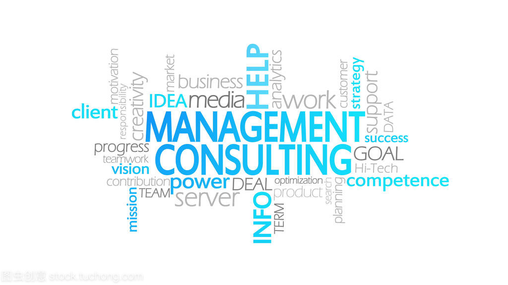 管理咨詢、 動畫的排版